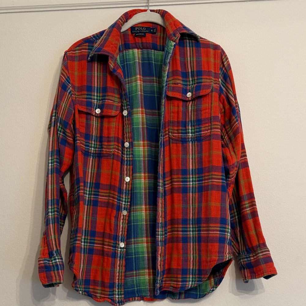 Polo by Ralph Lauren WoMen's Multicolor Plaid Shirt Small